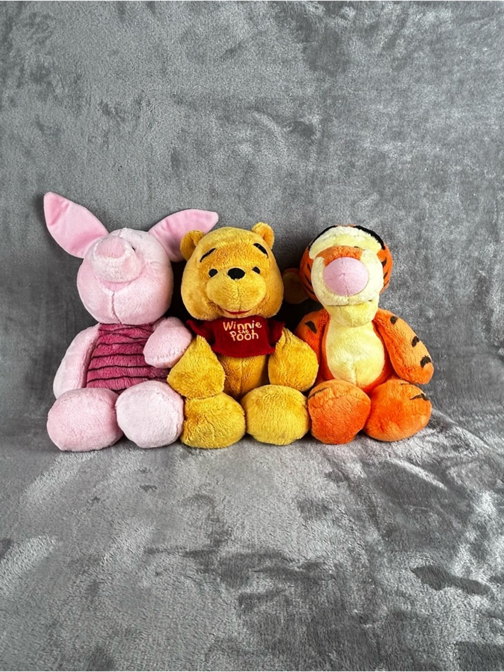 Winnie The Pooh Plush Lot Of 3‎ Tigger Piglet Bean Bag Legs Super Soft No Stains